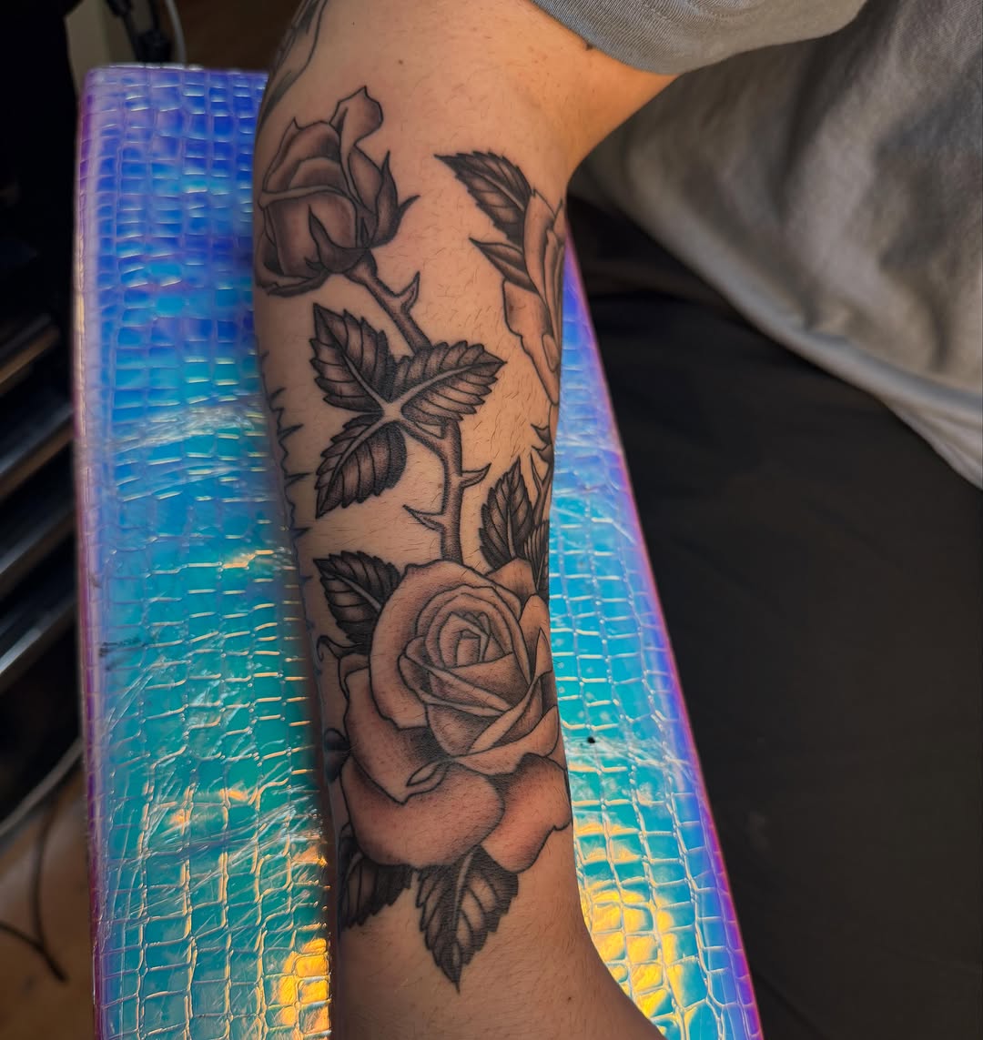 Tattoo by @ireland.tattoo — black_and_grey, realism