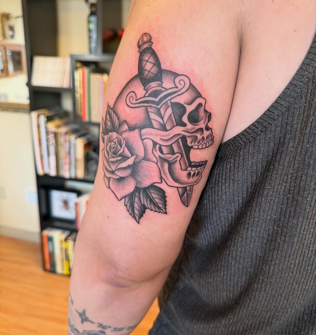 Tattoo by @ireland.tattoo — american_traditional, black_and_grey