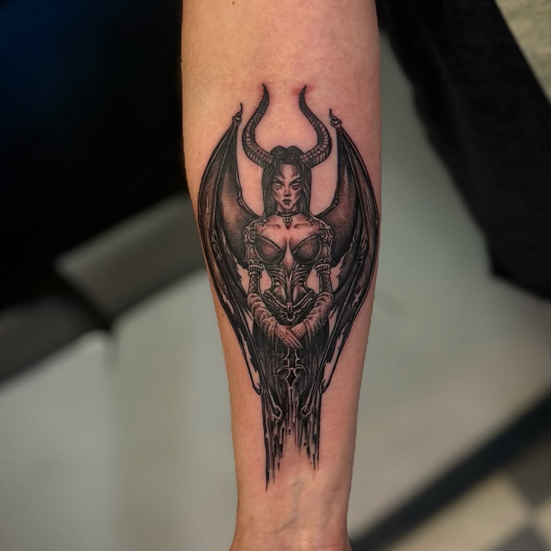 Tattoo by @mannytats — dark_realism, illustrative