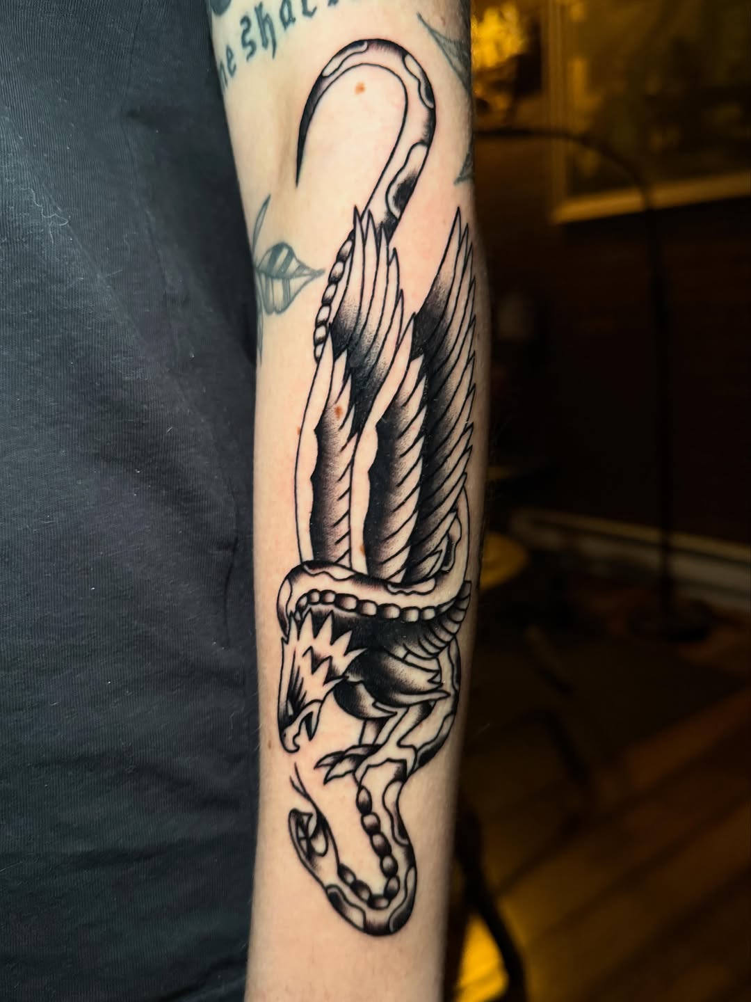 Tattoo by @emilylestrangetattoos — american_traditional, black_and_grey