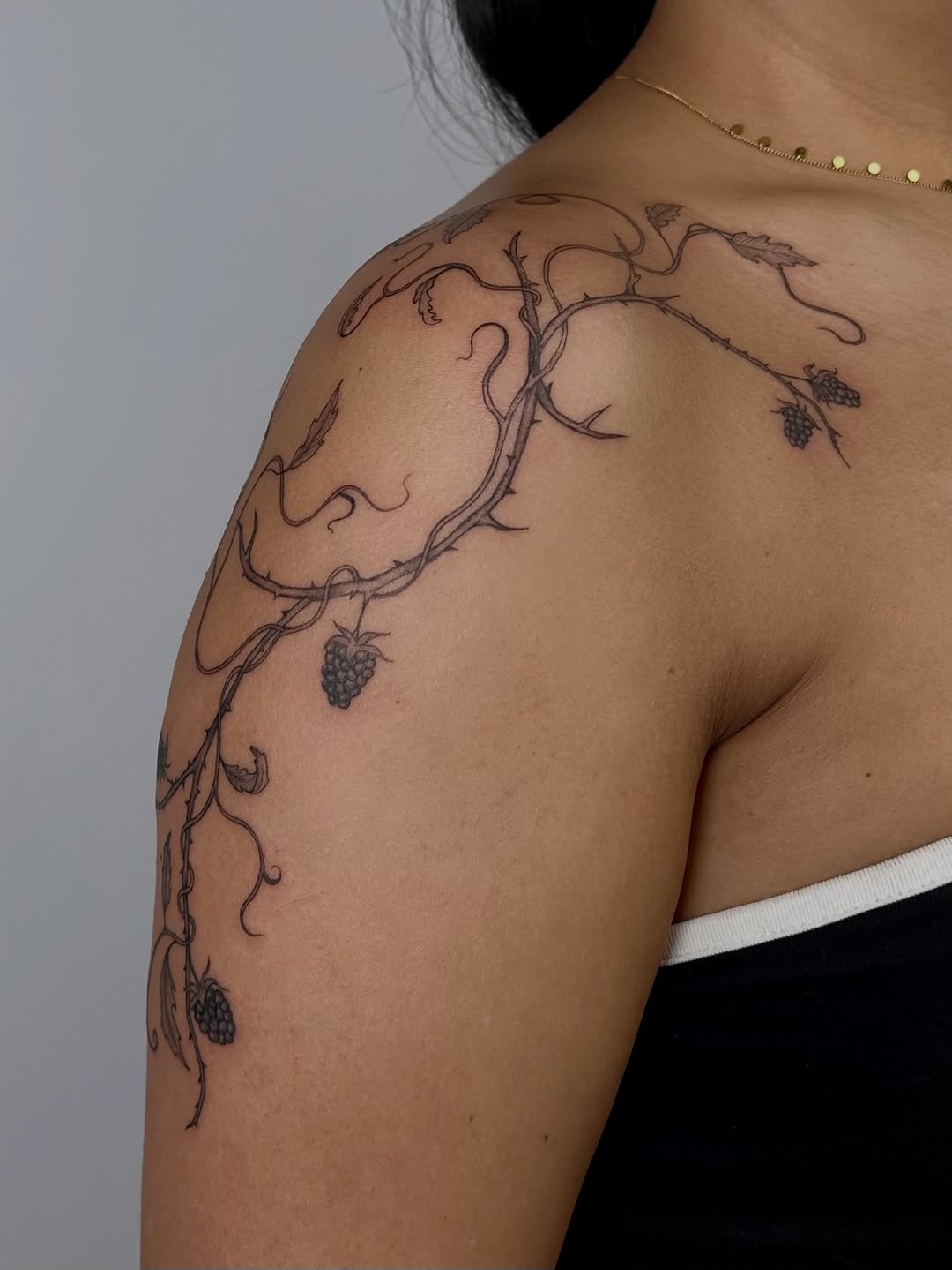 Tattoo by @artbykay.la โ fine_line, black_and_grey