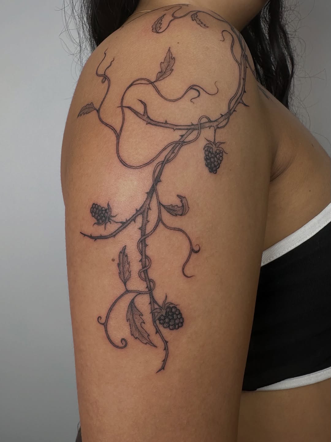 Tattoo by @artbykay.la โ fine_line, black_and_grey
