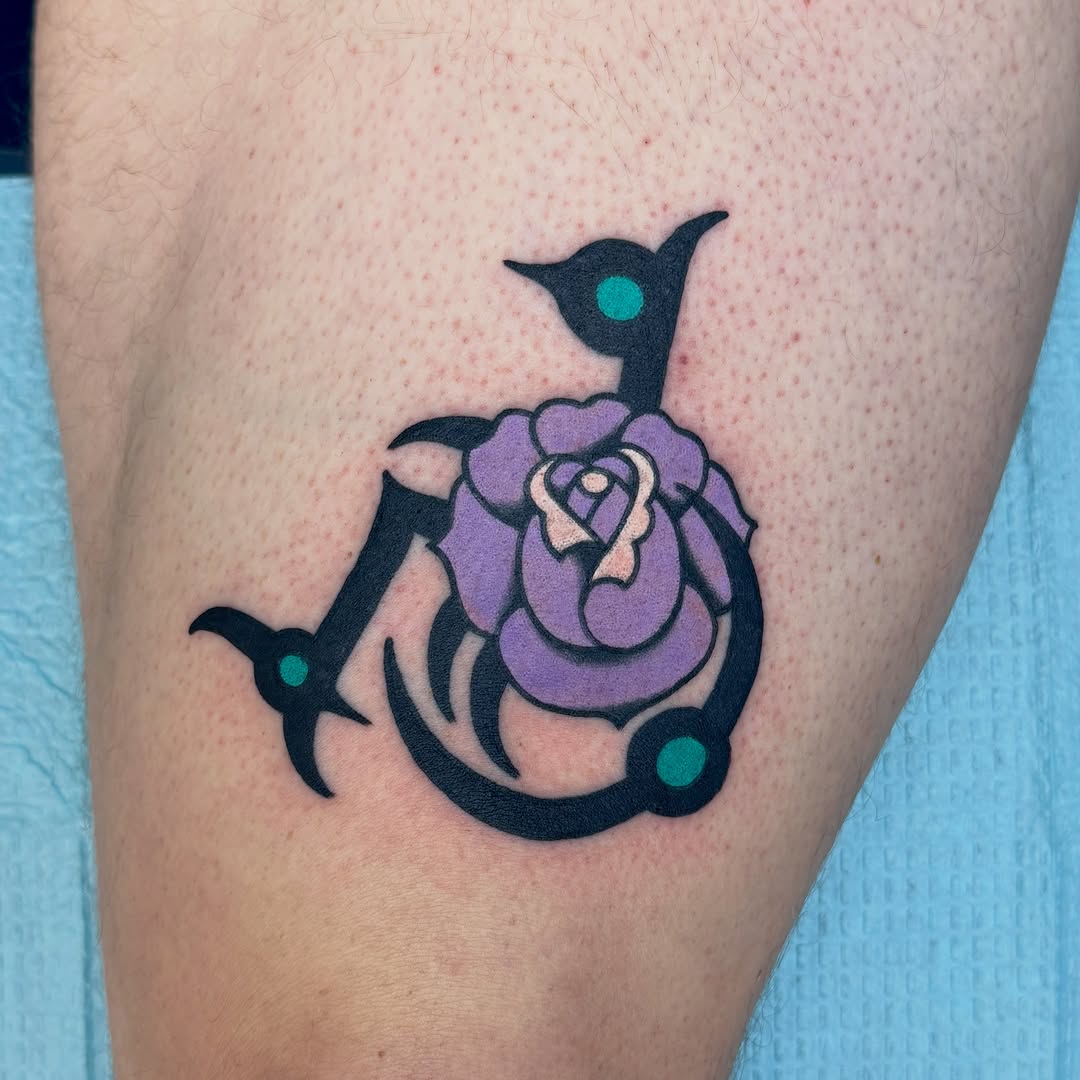 Tattoo by @sawblade_sunken_ship — illustrative, geometric