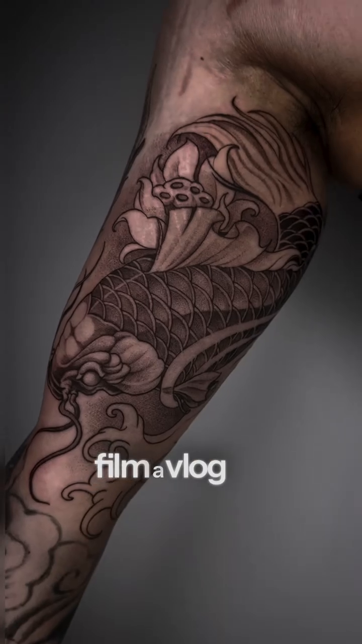 Tattoo by @art_lllex — japanese_irezumi, black_and_grey