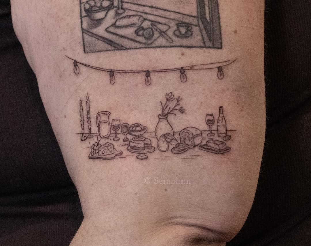 Tattoo by @seraphim.fineline — fine_line, illustrative