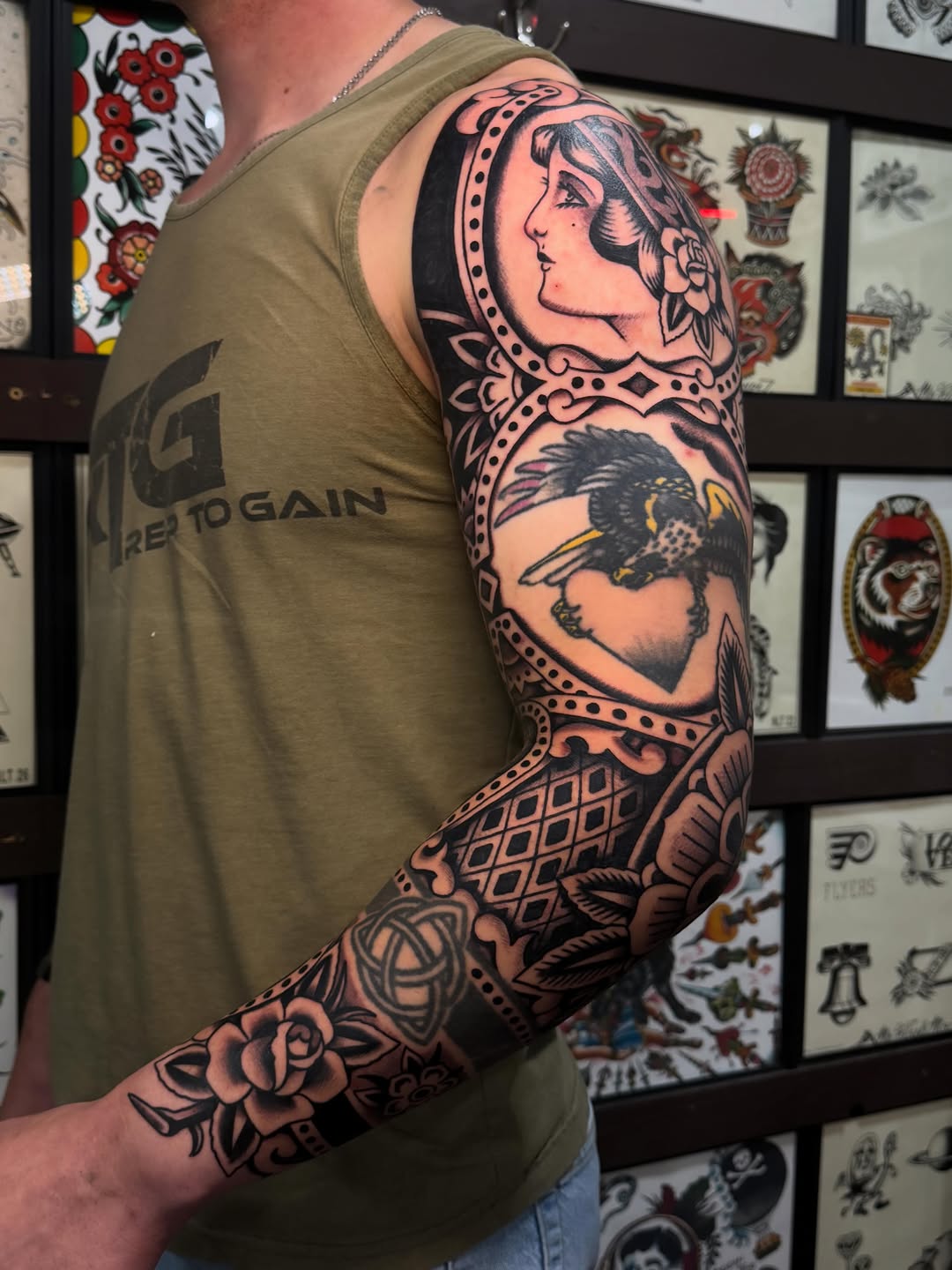 Tattoo by @ryanengels_tattoo — american_traditional, black_and_grey