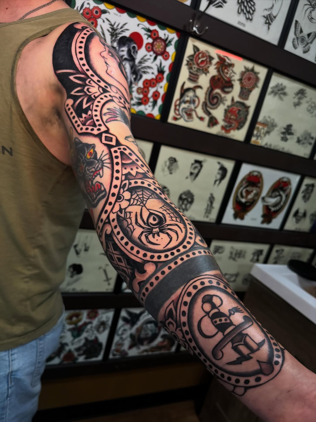 Tattoo by @ryanengels_tattoo — american_traditional, illustrative