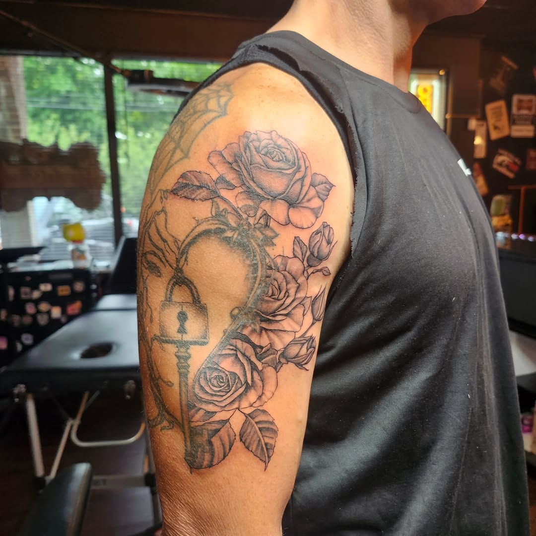 Tattoo by @grey.ink86 — black_and_grey, realism