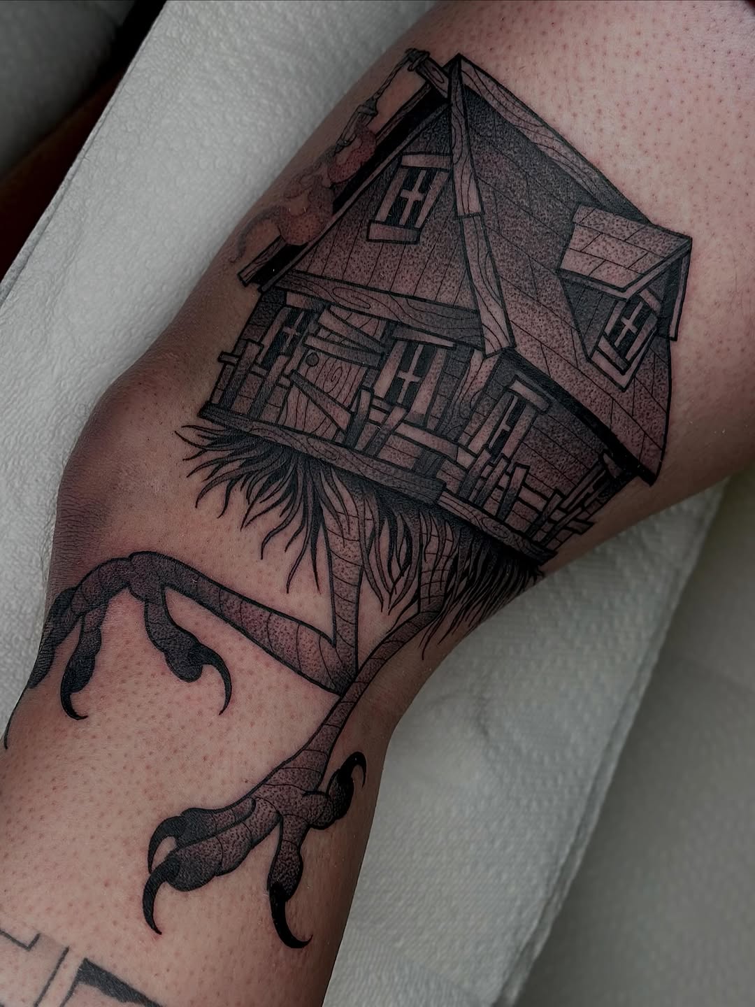 Tattoo by @katiektattoos โ black_and_grey, dark_realism
