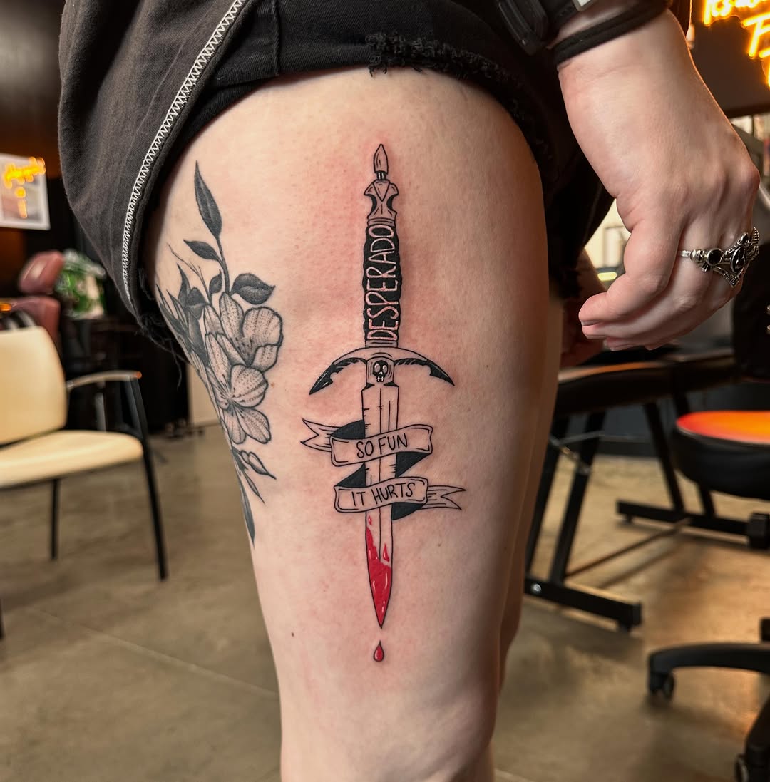 Tattoo by @gwt_artworks — lettering_script, trash_polka
