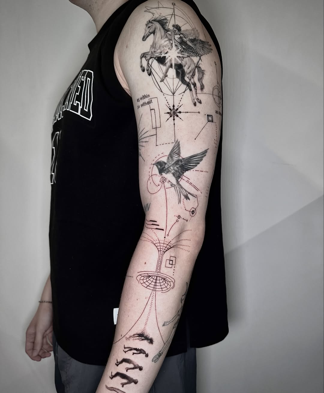 Tattoo by @tapz.zzz — realism, geometric