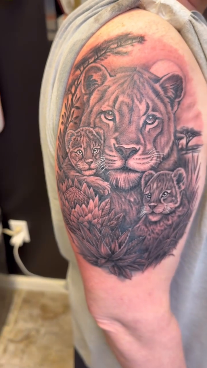 Tattoo by @krystalkoffinea โ realism, black_and_grey