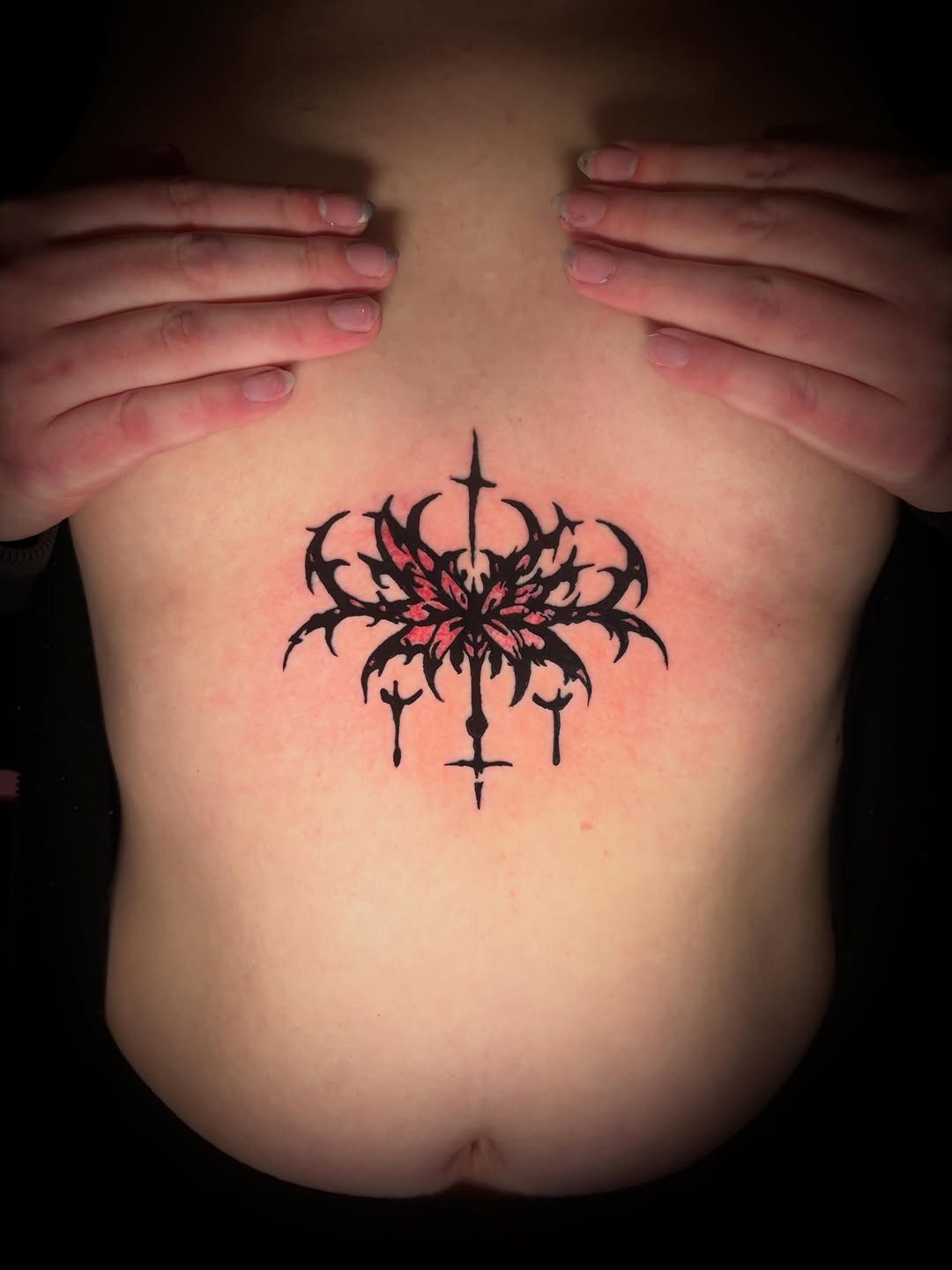 Tattoo by @lostkittenink โ blackwork