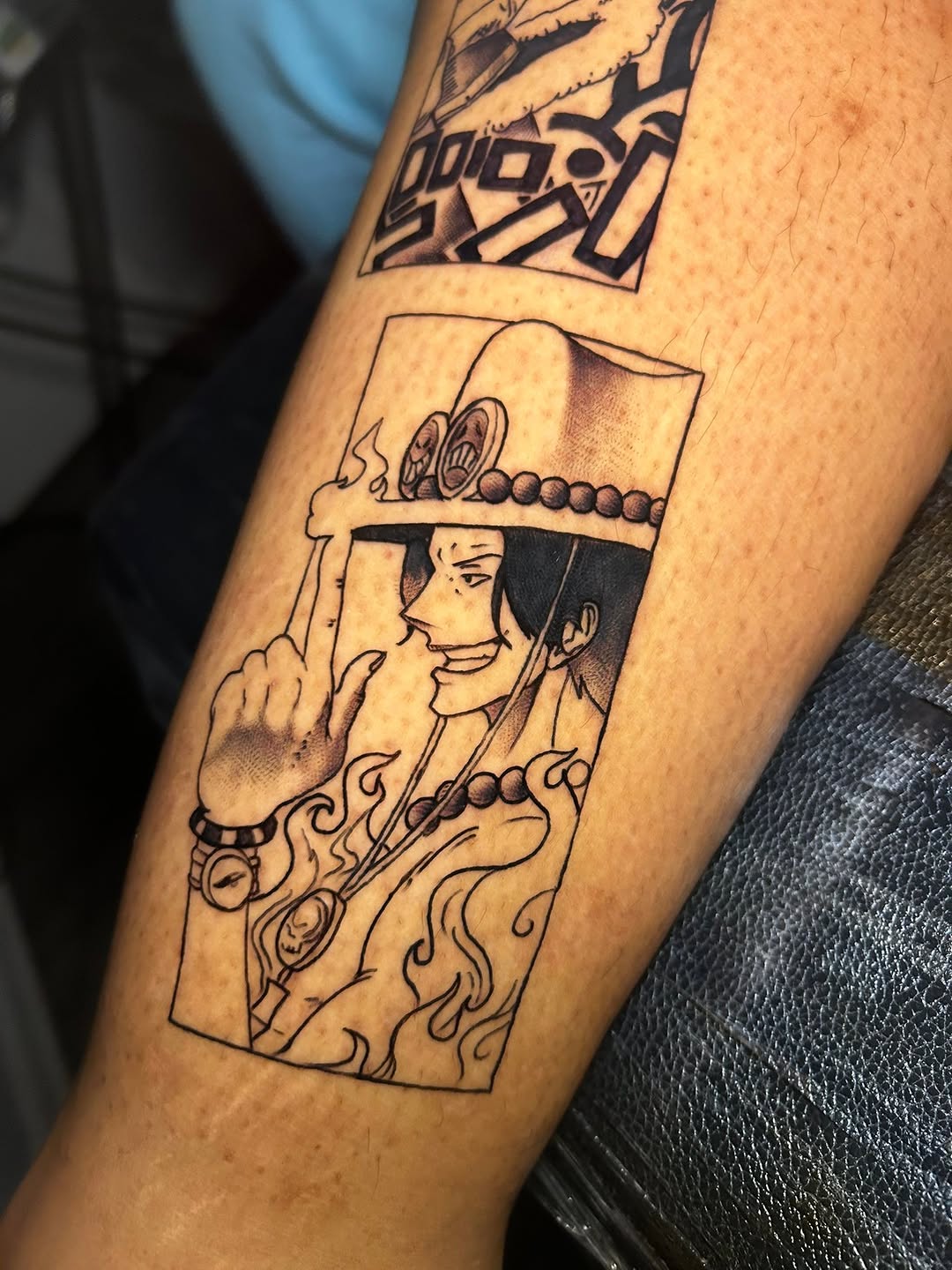 Tattoo by @bigtatt_daartist — anime, illustrative