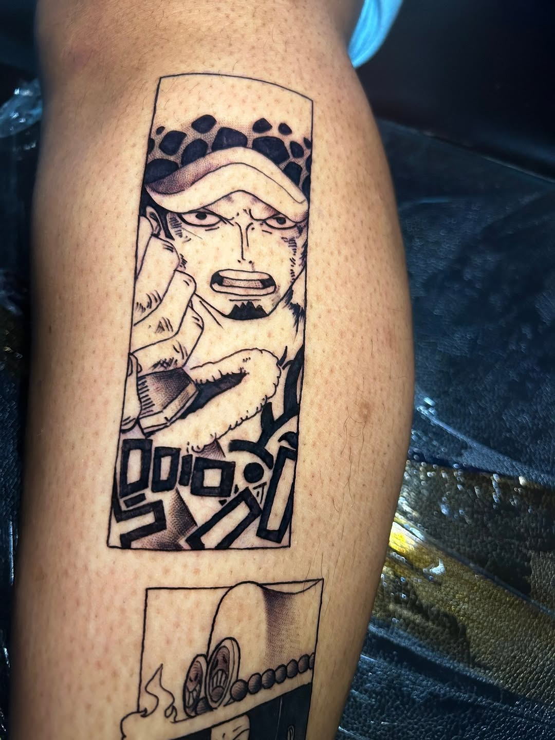 Tattoo by @bigtatt_daartist — illustrative, anime