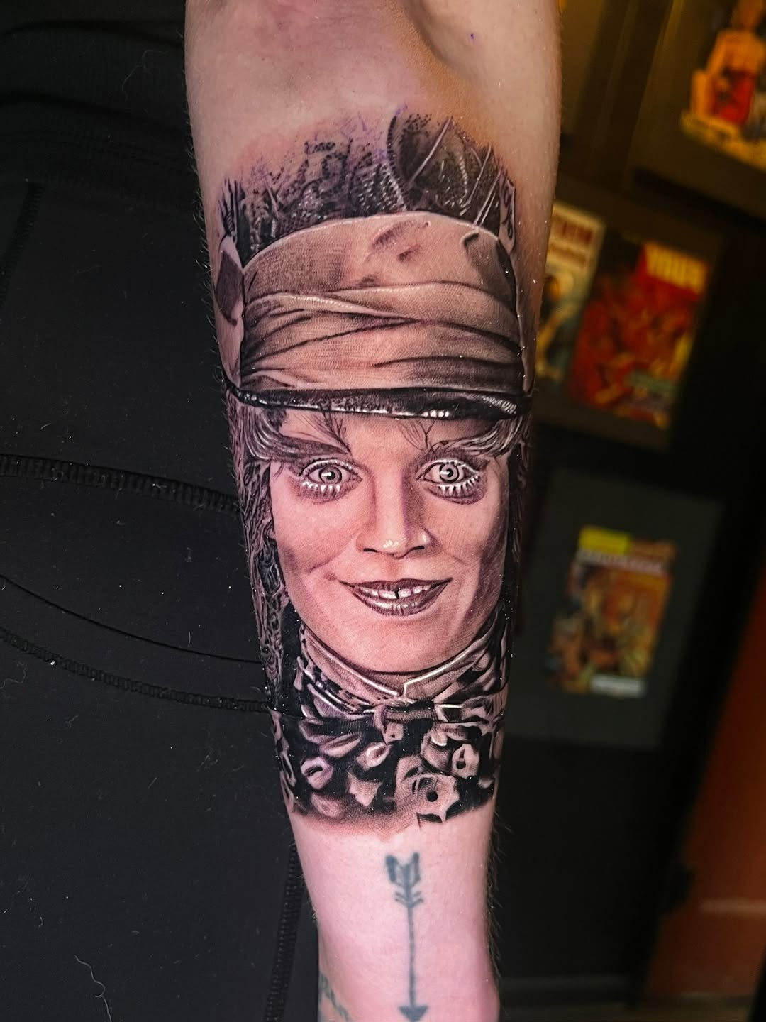 Tattoo by @coreyclarktattoos — realism, black_and_grey