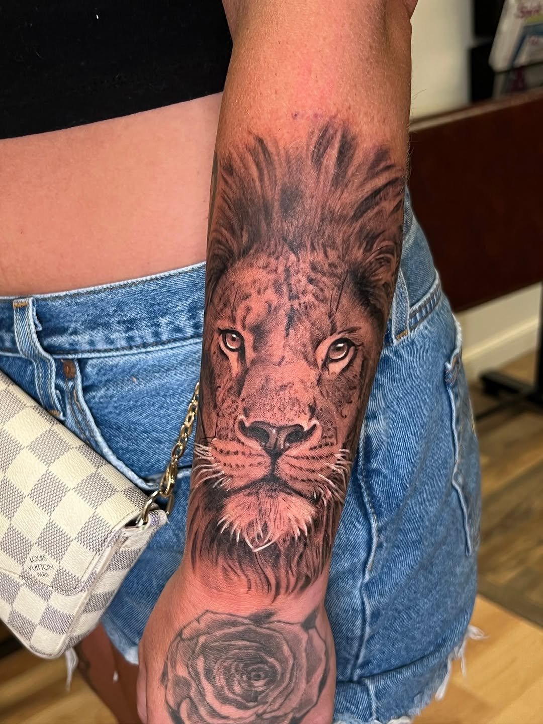 Tattoo by @coreyclarktattoos — realism, black_and_grey