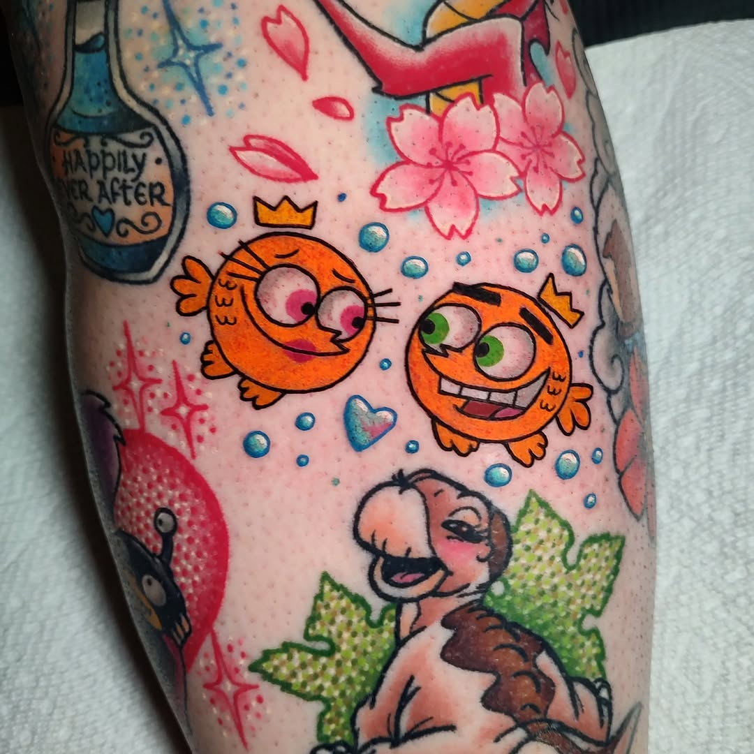 Tattoo by @hopelesstattoos β new_school, anime