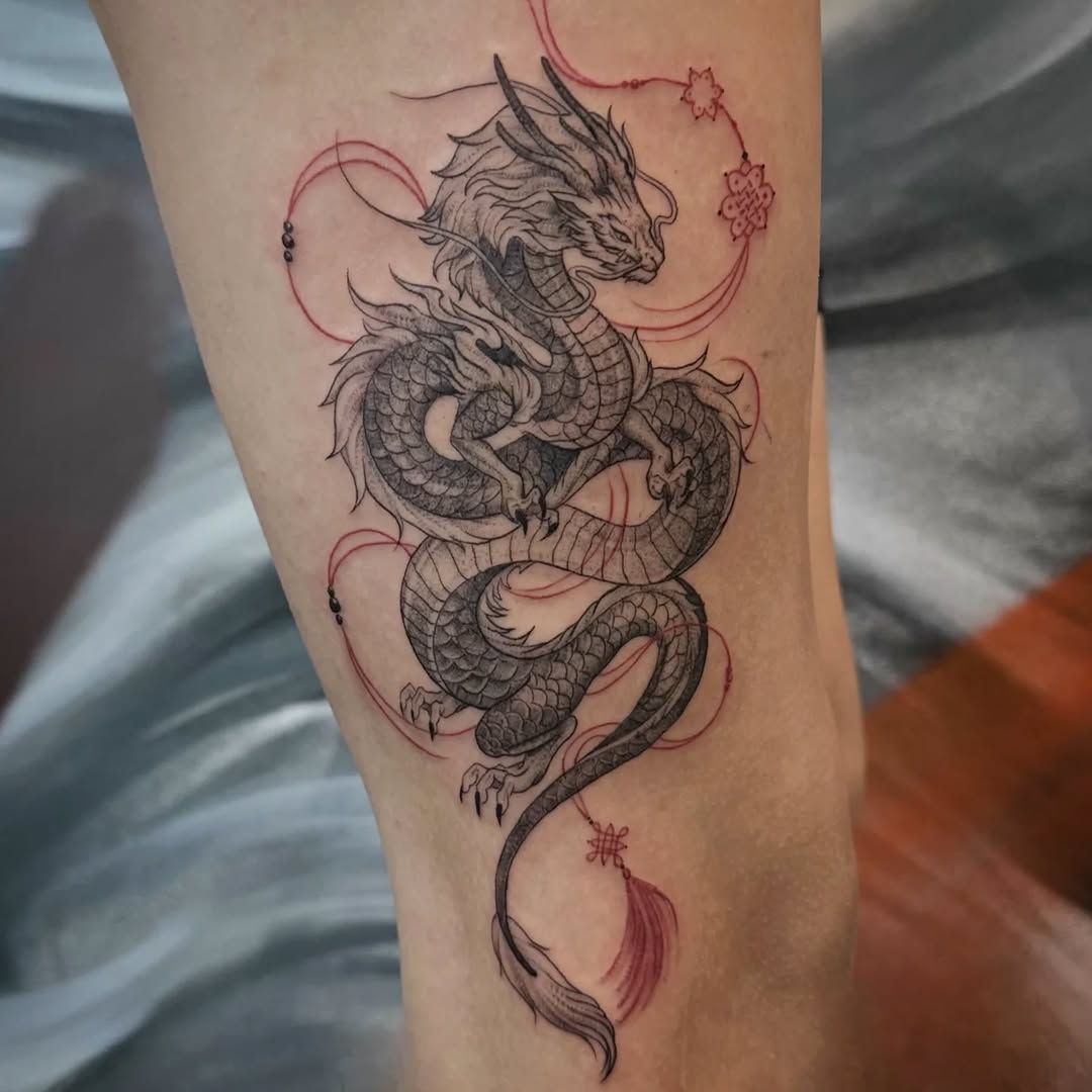 Tattoo by @tattoo_ks_anastasiia — illustrative, black_and_grey