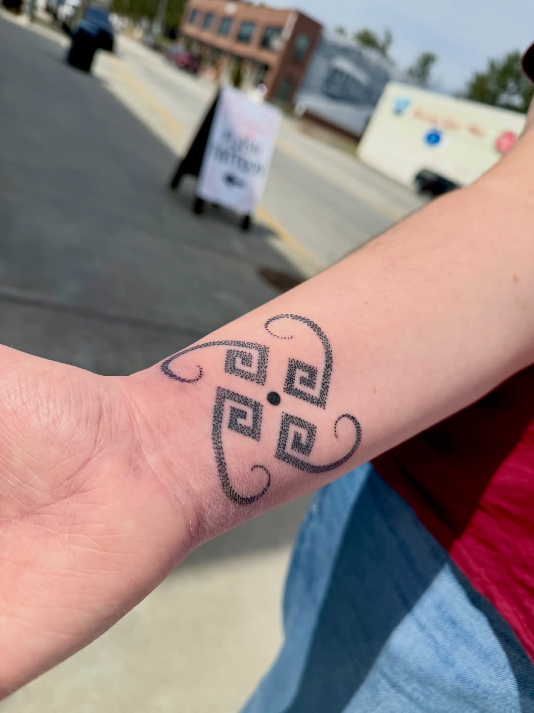 Tattoo by @london_on_the_tatts β geometric, dotwork