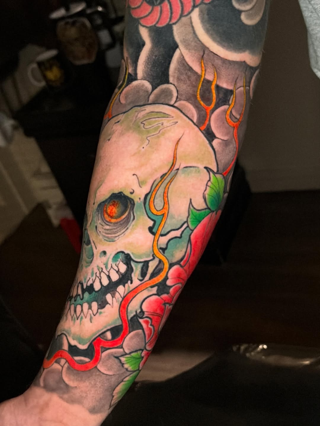 Tattoo by @ryaneugene1 — japanese_irezumi, black_and_grey