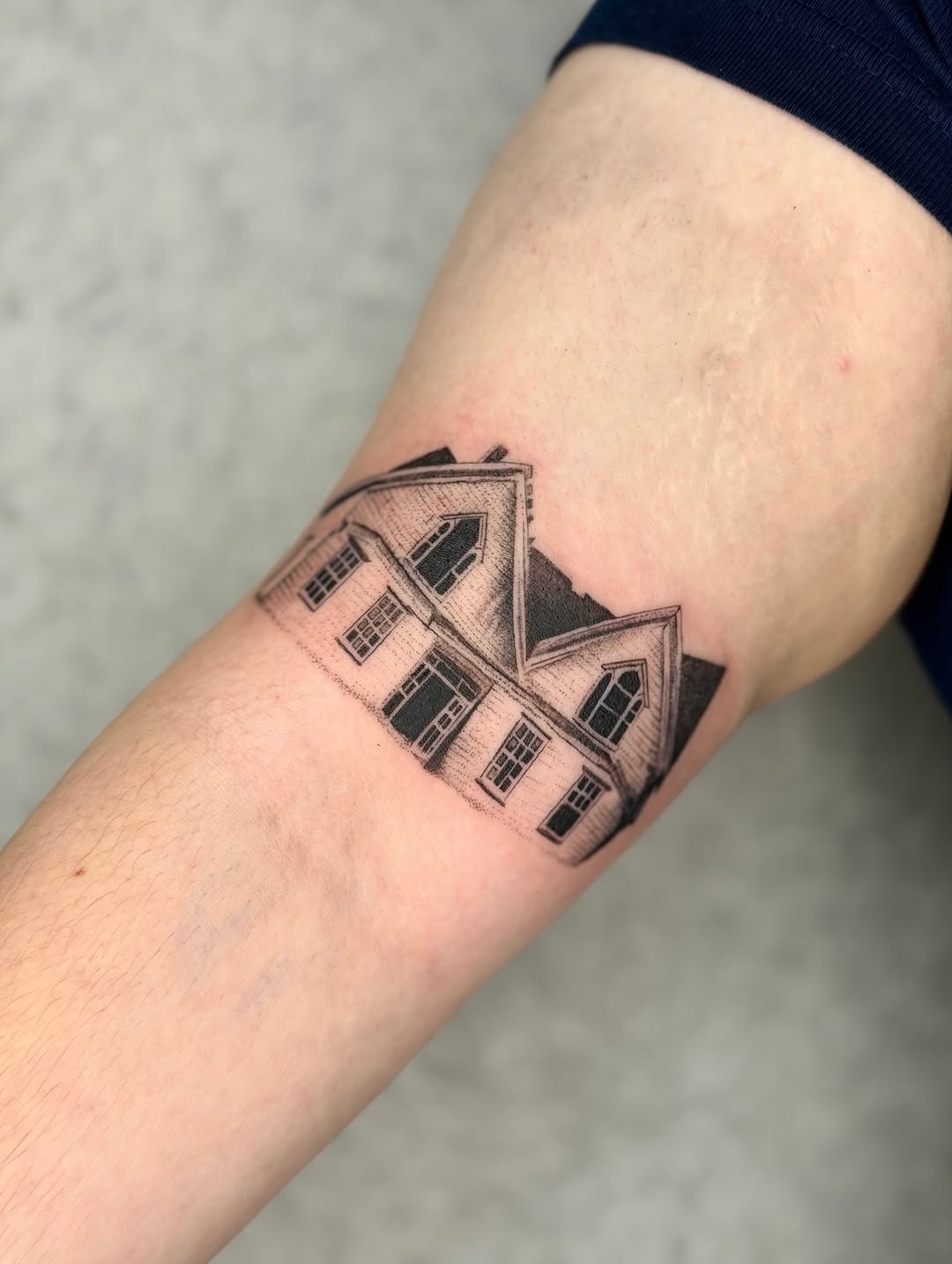 Tattoo by @enjolieart — realism, black_and_grey