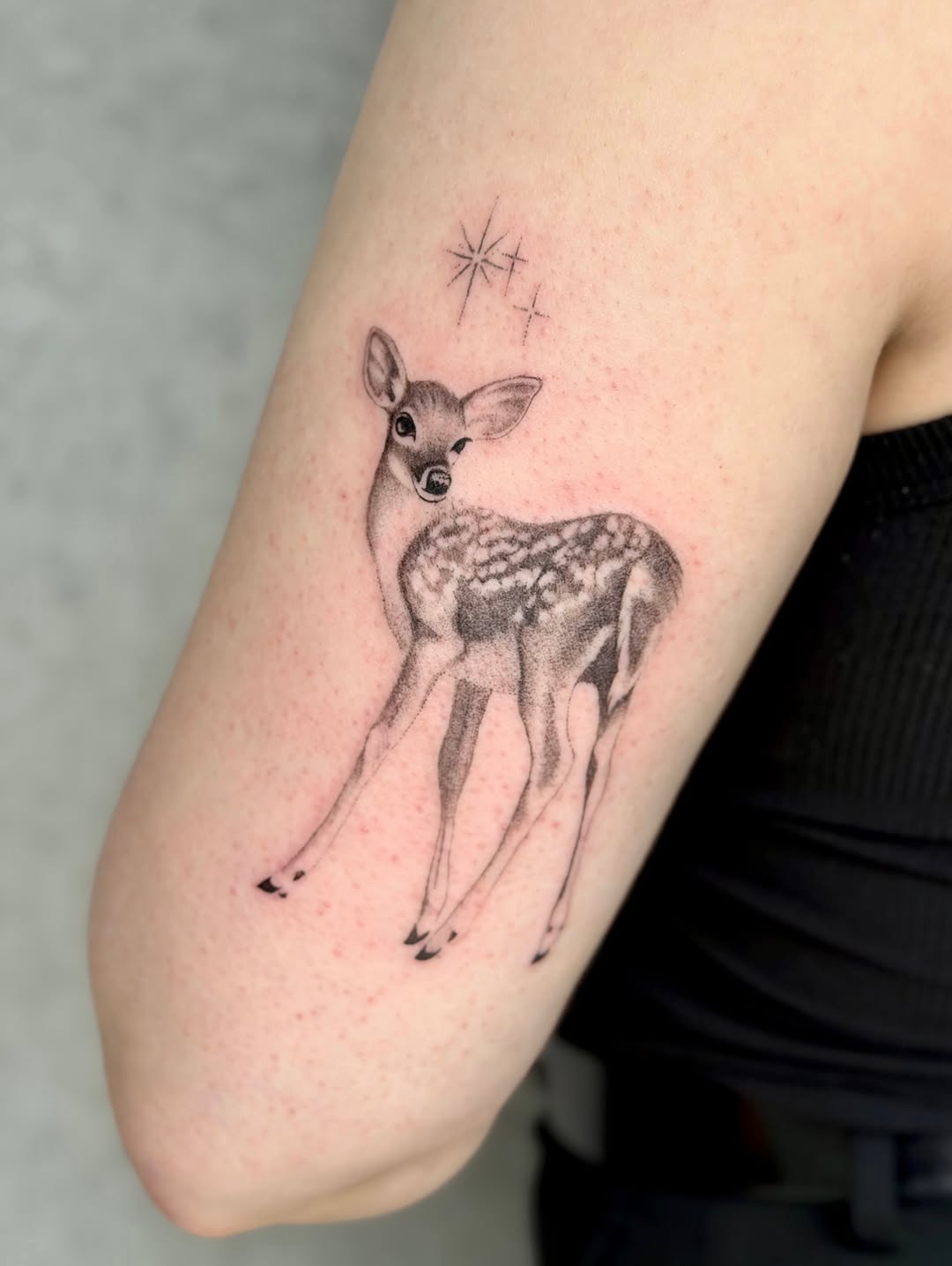 Tattoo by @enjolieart — realism, fine_line
