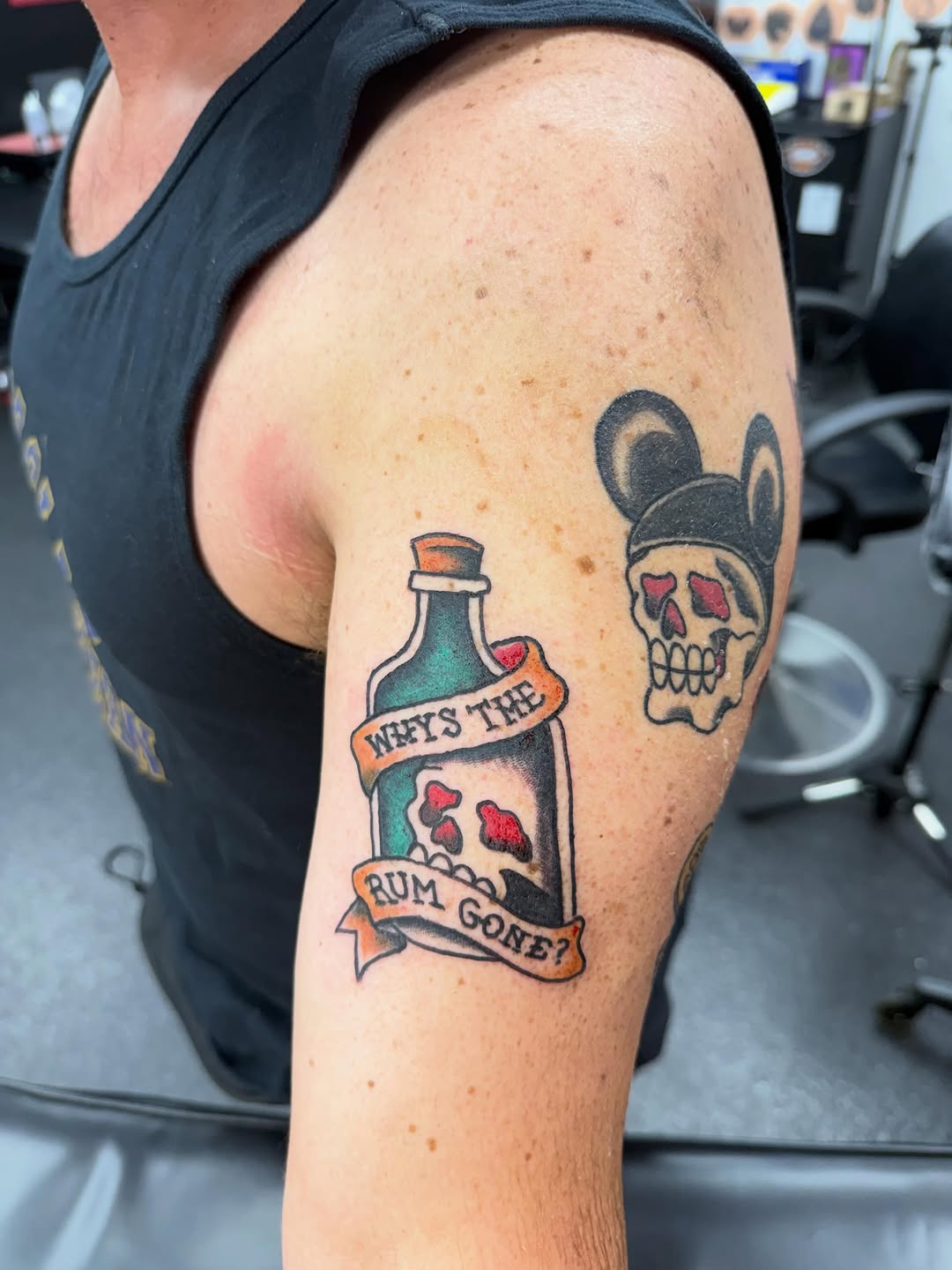 Tattoo by @seanhollandtat2 — american_traditional, lettering_script