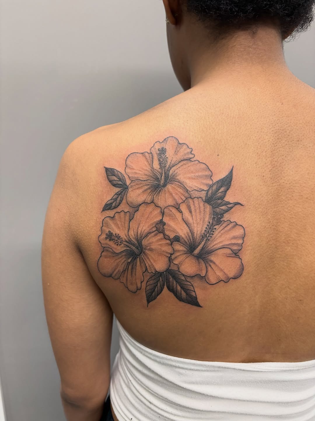Tattoo by @shey.creative — black_and_grey