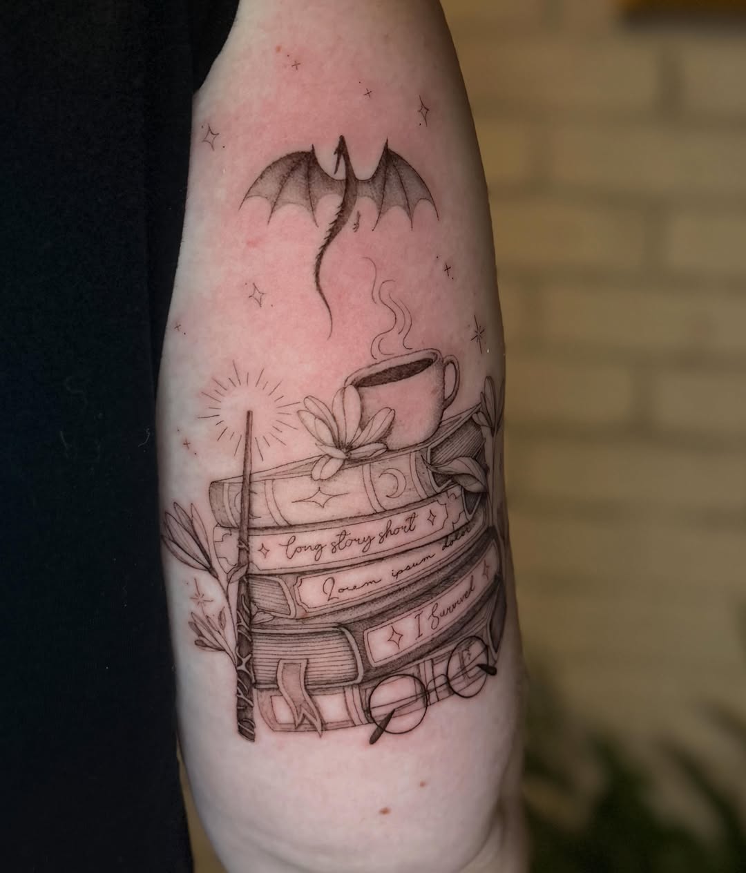 Tattoo by @mootatts — illustrative, fine_line