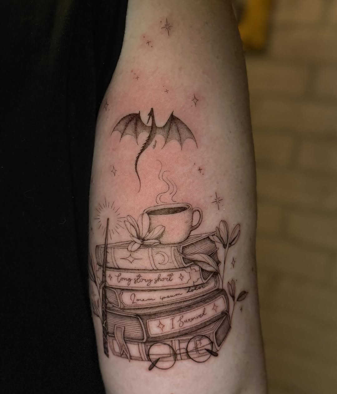 Tattoo by @mootatts — illustrative, fine_line