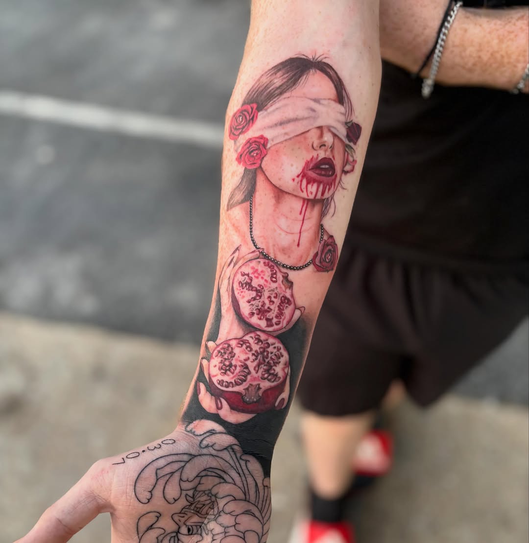 Tattoo by @dandelion.roses โ realism, dark_realism