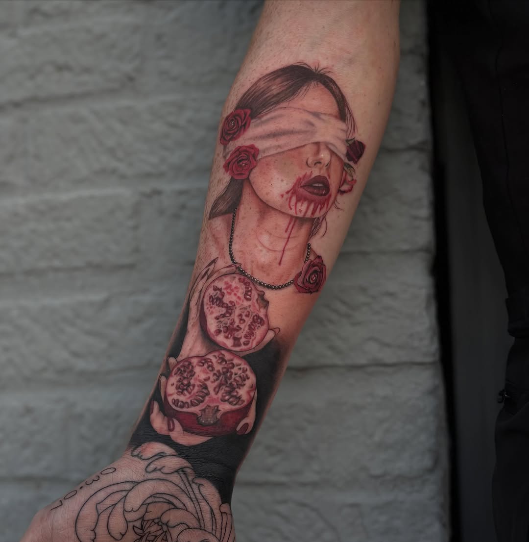 Tattoo by @dandelion.roses โ realism, dark_realism