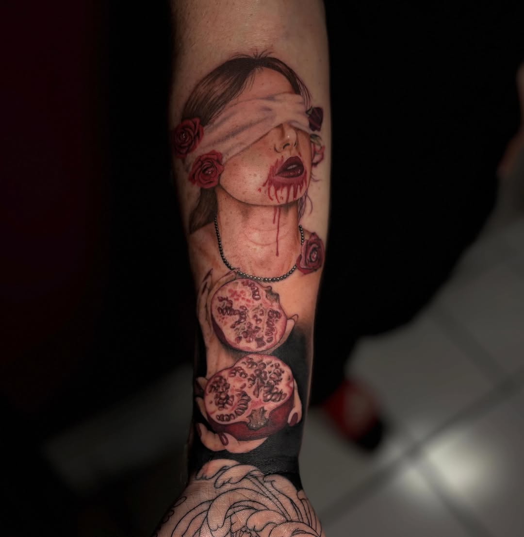 Tattoo by @dandelion.roses โ realism, dark_realism