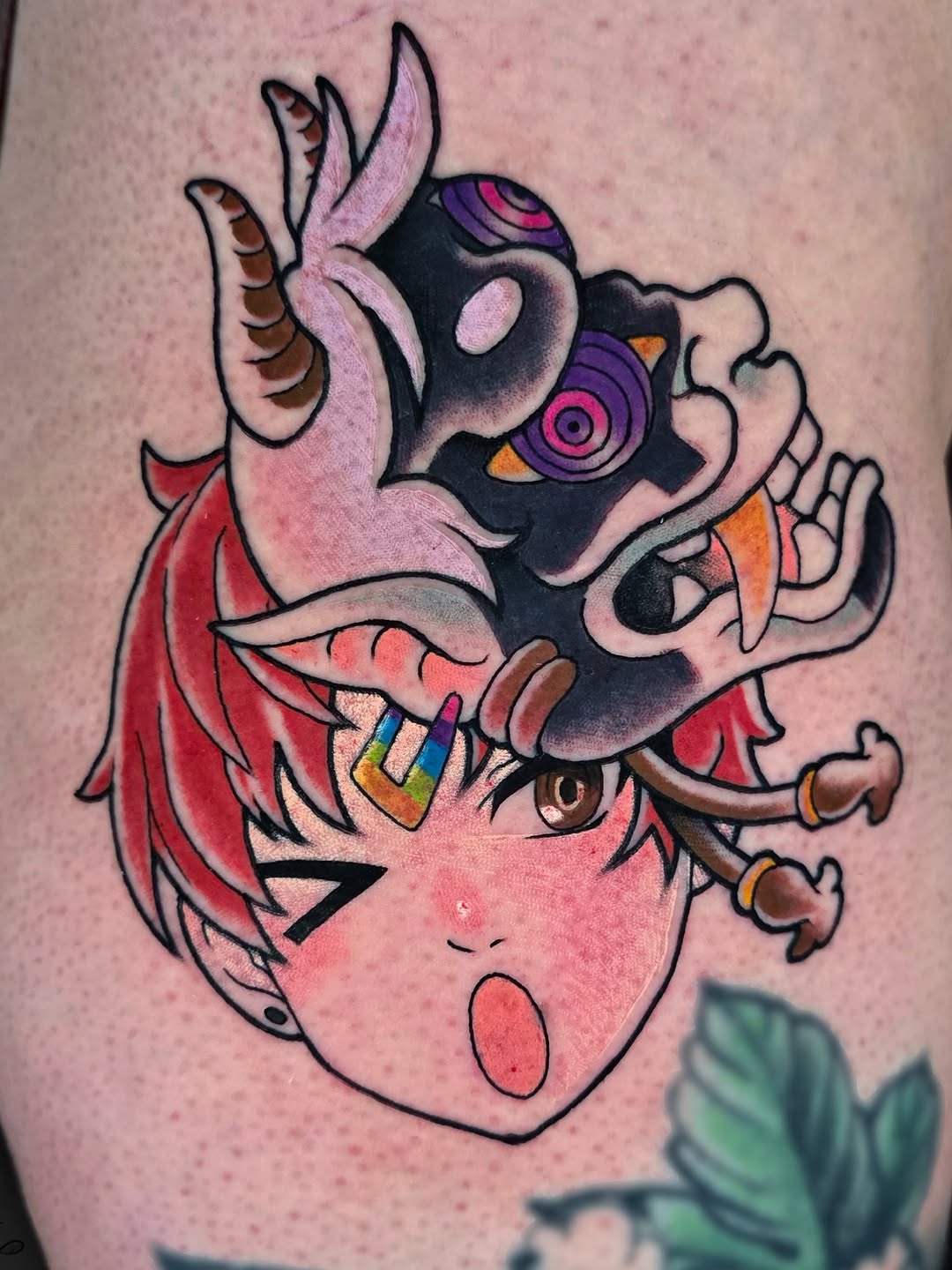 Tattoo by @tashy.arts — anime, new_school