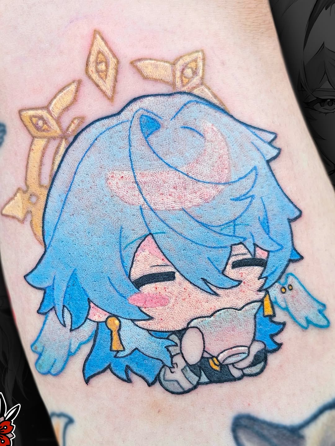 Tattoo by @tashy.arts — anime