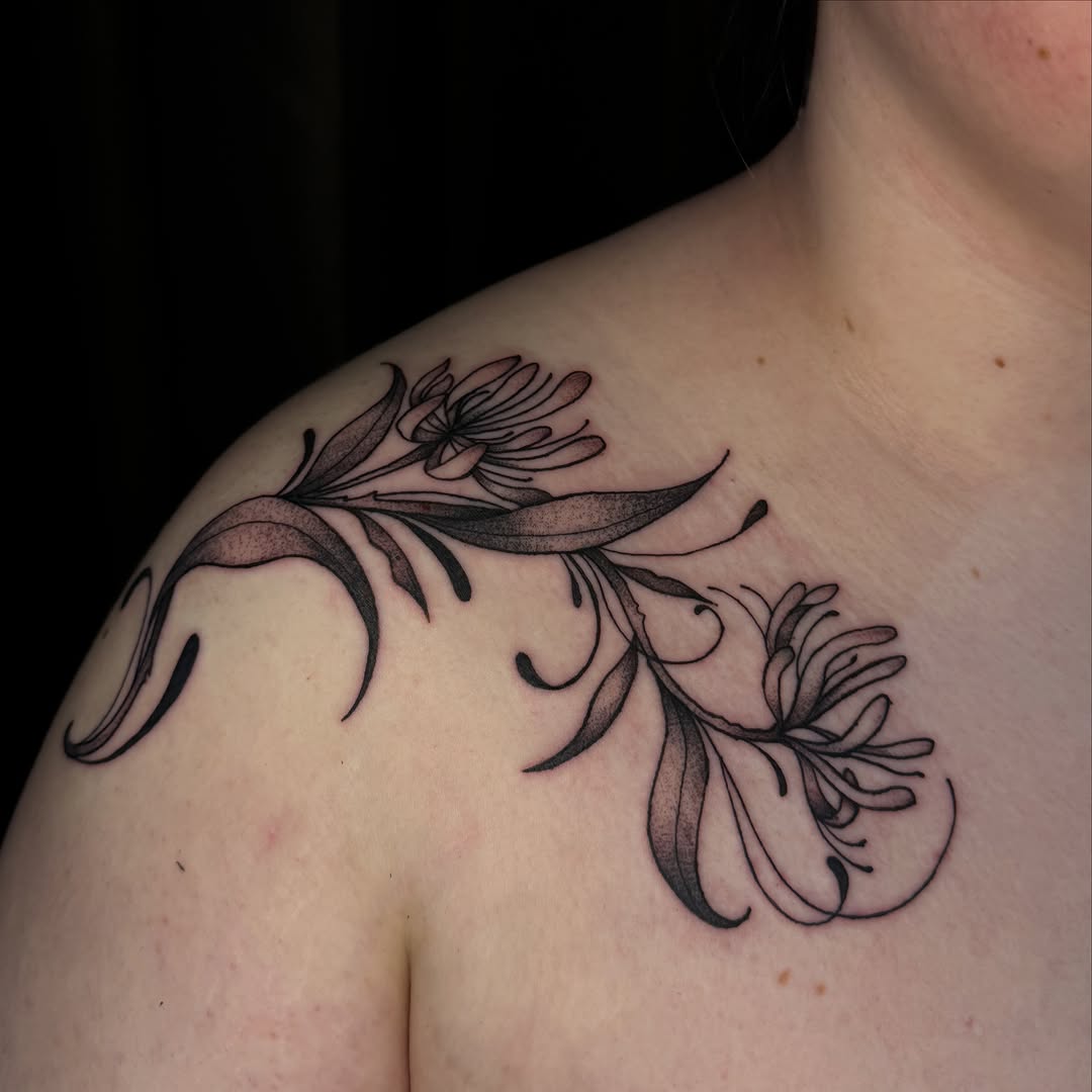 Tattoo by @inkbyjordant — black_and_grey