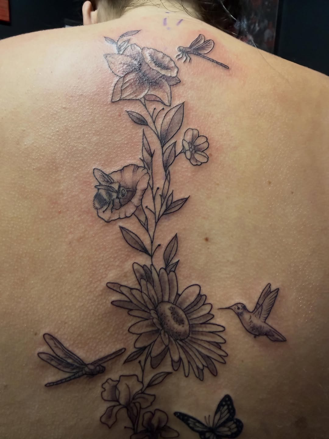 Tattoo by @haileysharpstabs โ fine_line, black_and_grey