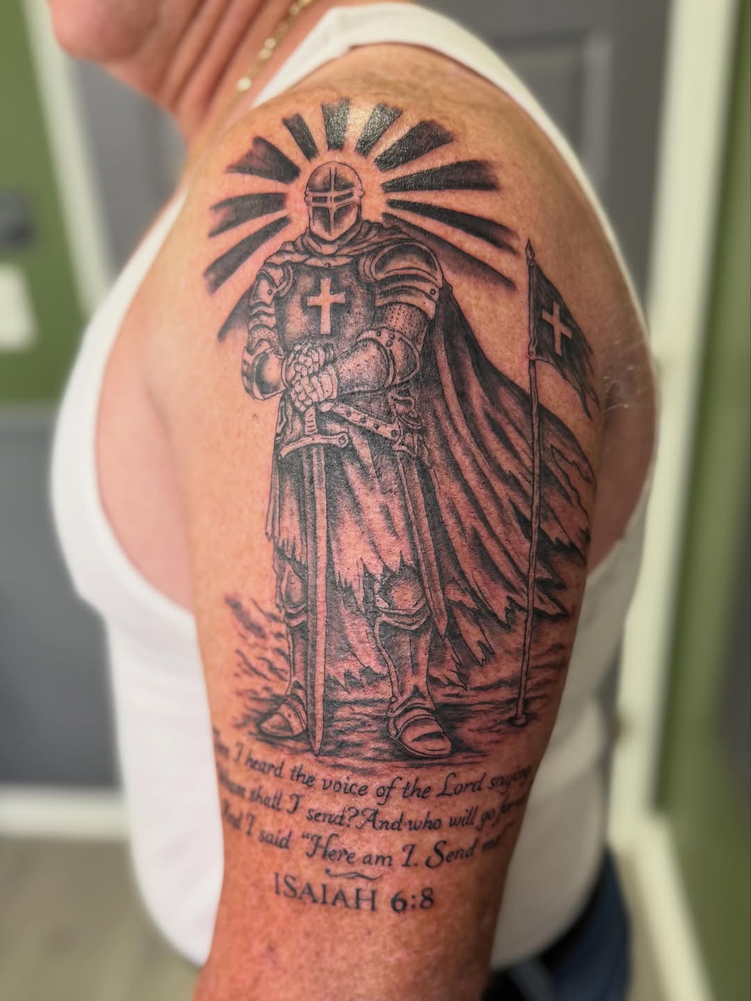 Tattoo by @joeyspindlertattoos — black_and_grey, realism