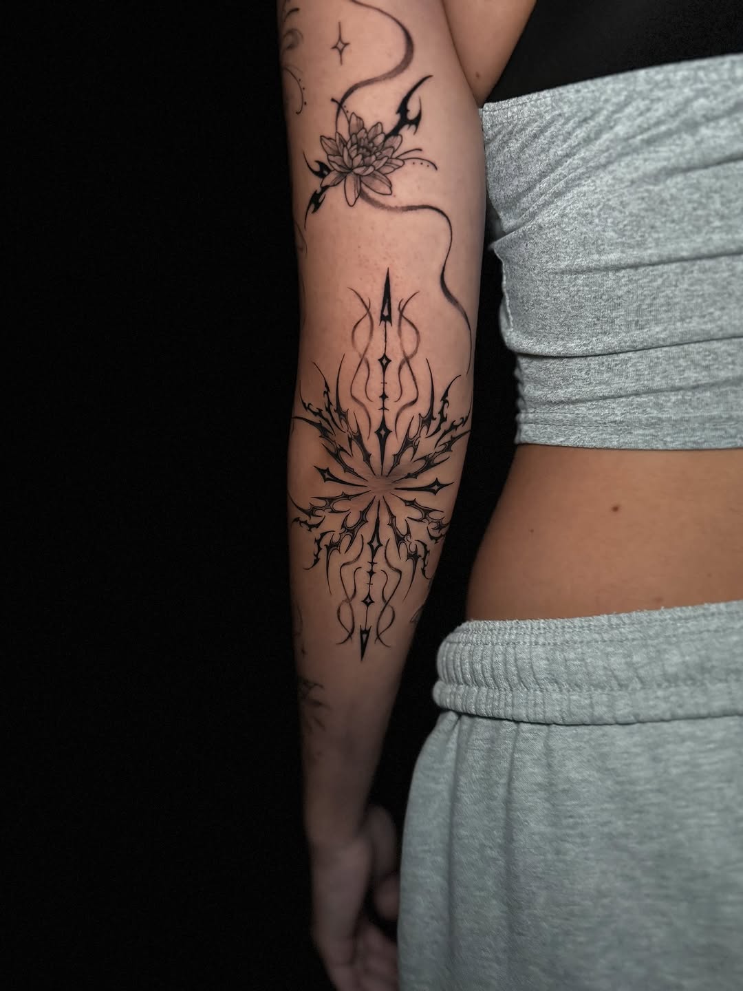 Tattoo by @gnat_art โ blackwork