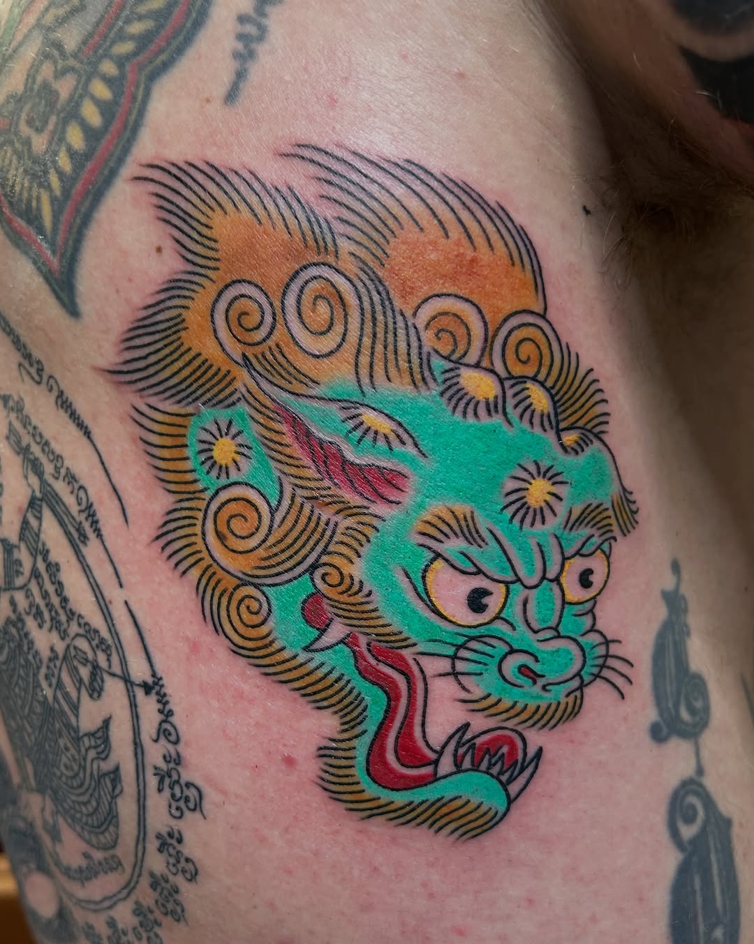 Tattoo by @alex_byrne_tattoos — japanese_irezumi, american_traditional