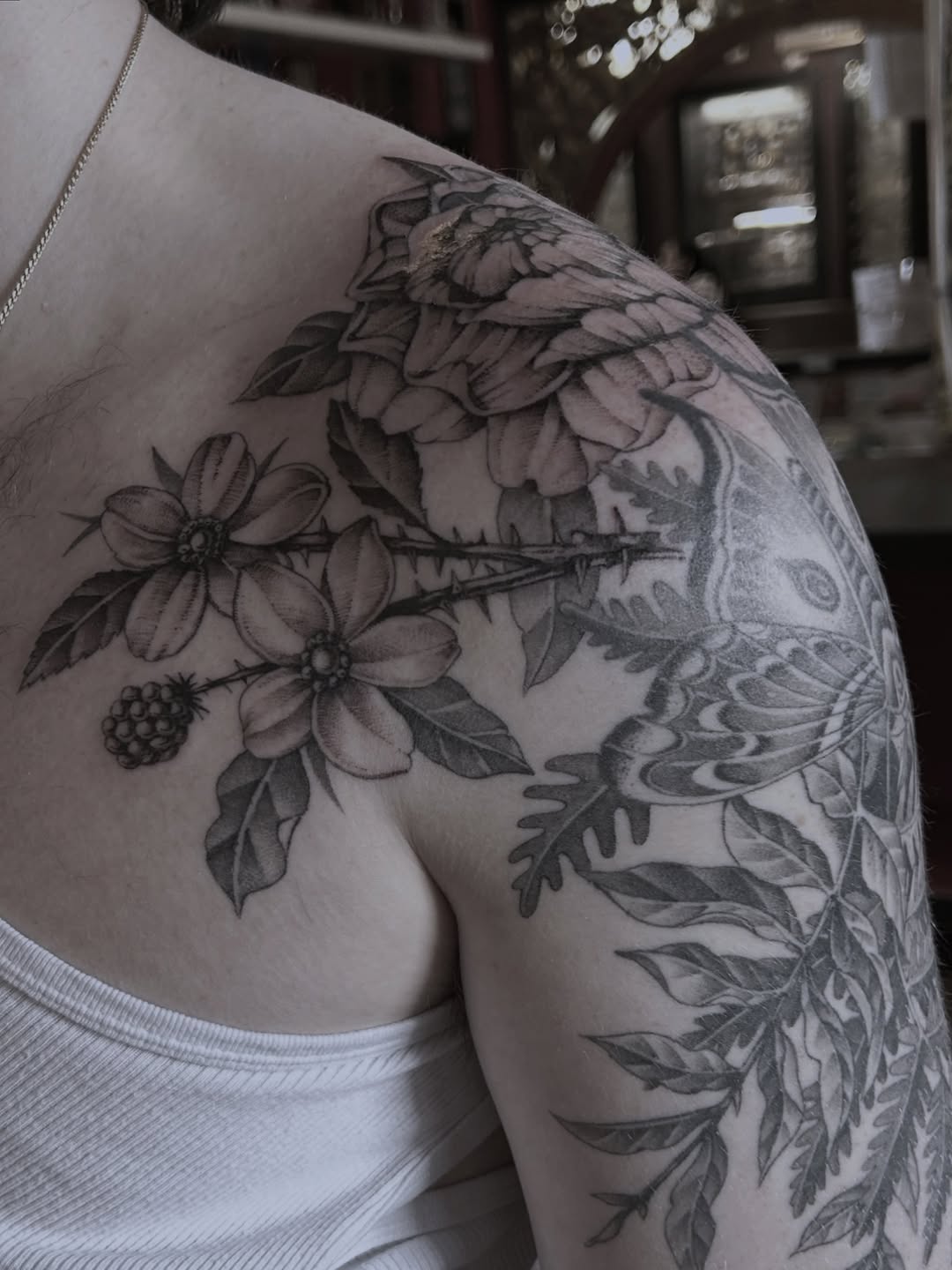 Tattoo by @takomanink — black_and_grey