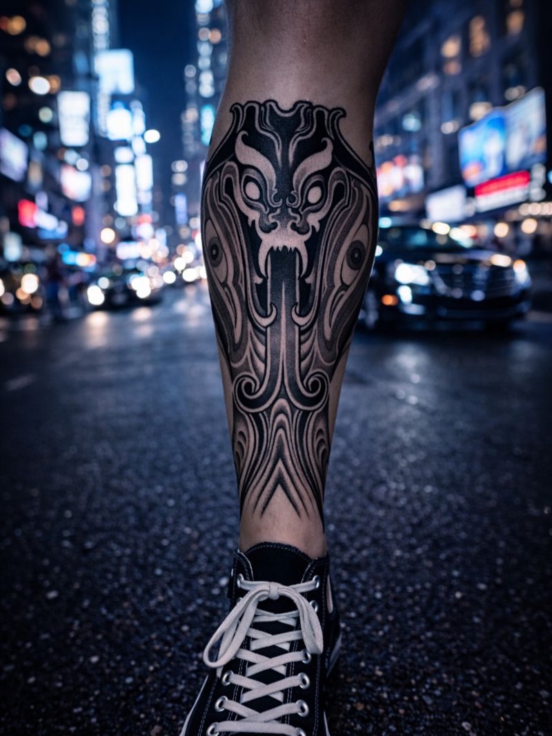 Tattoo by @kairo.tattooer — blackwork, ornamental