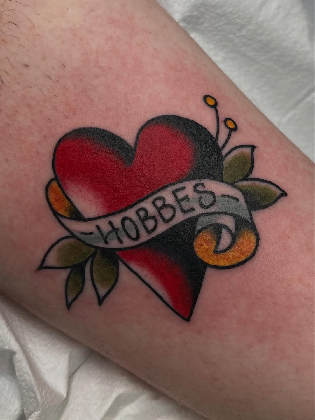 Tattoo by @kyleolson — american_traditional, lettering_script