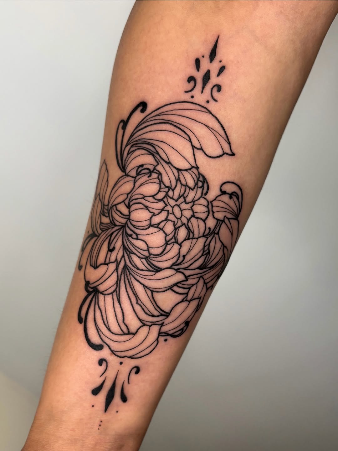 Tattoo by @profound.desires β fine_line, ornamental