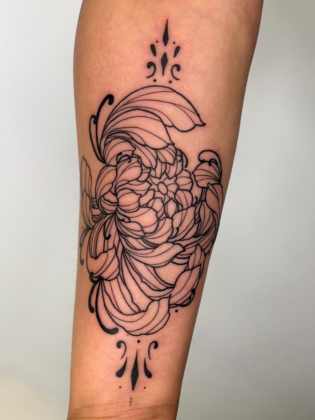 Tattoo by @profound.desires β fine_line, ornamental
