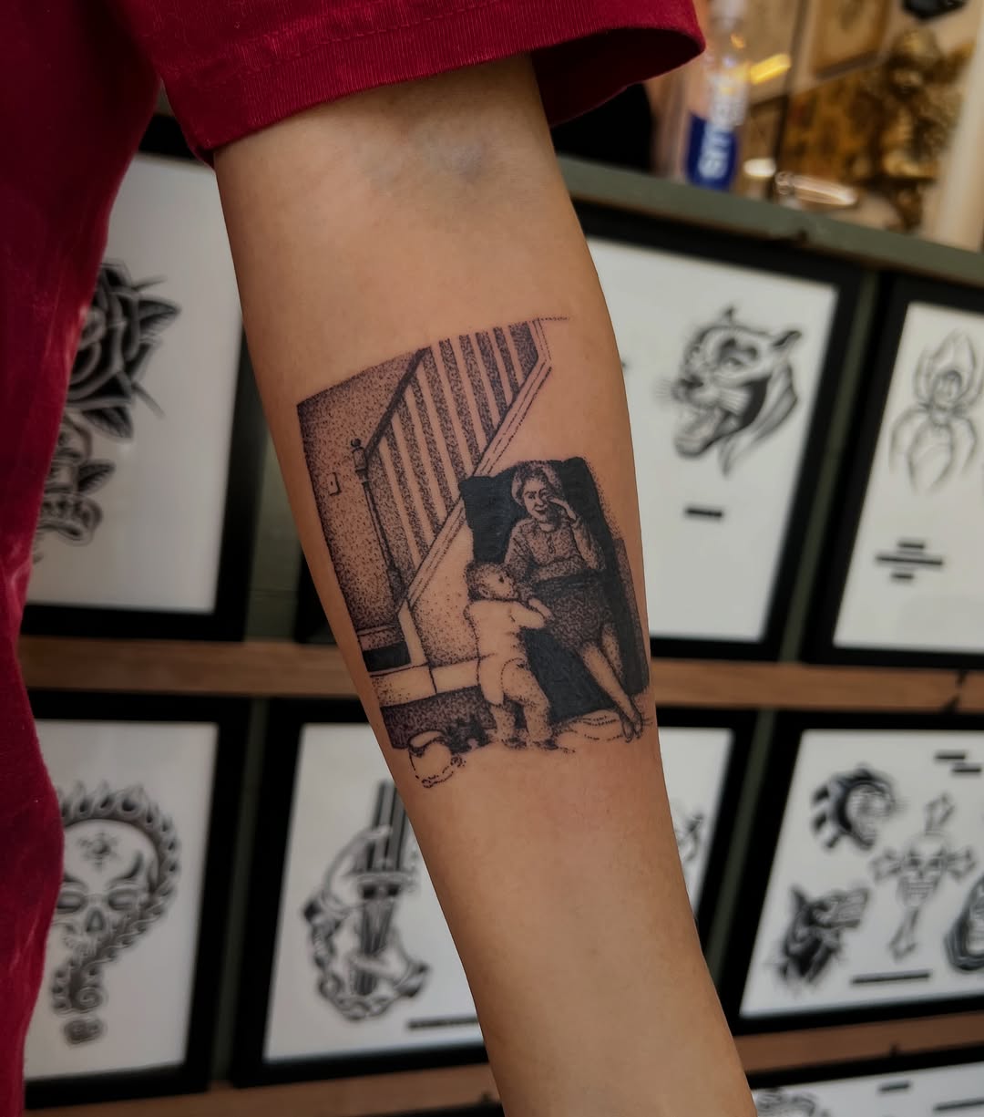 Tattoo by @syrenbier — black_and_grey, illustrative