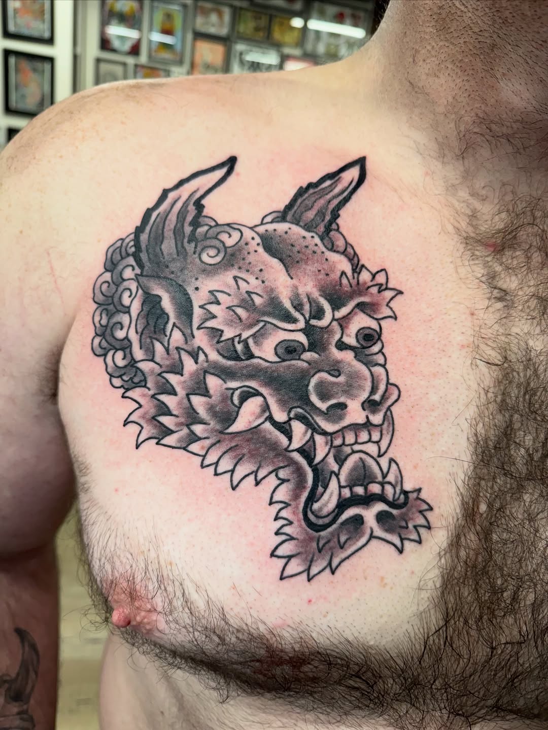 Tattoo by @me_my_self — japanese_irezumi, black_and_grey