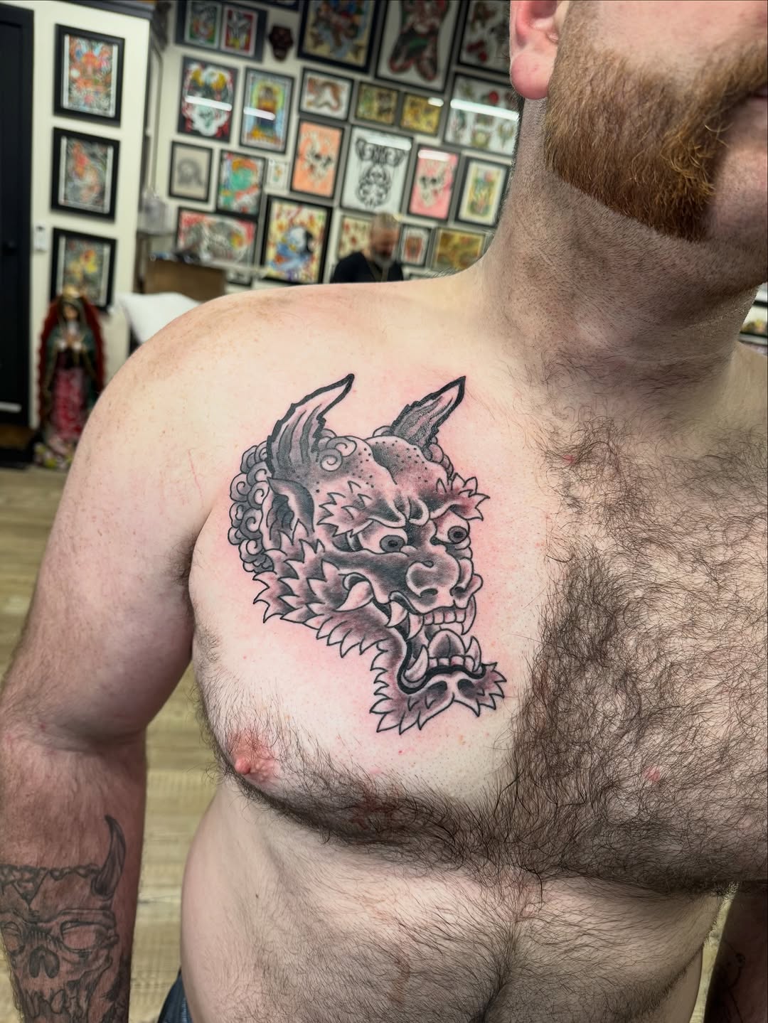 Tattoo by @me_my_self — japanese_irezumi, black_and_grey