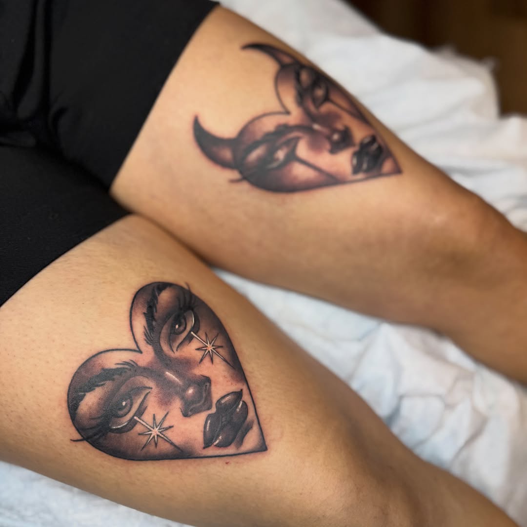 Tattoo by @crappy_name — black_and_grey, illustrative